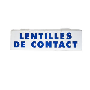Enseigne vintage LENTILLES DE CONTACT